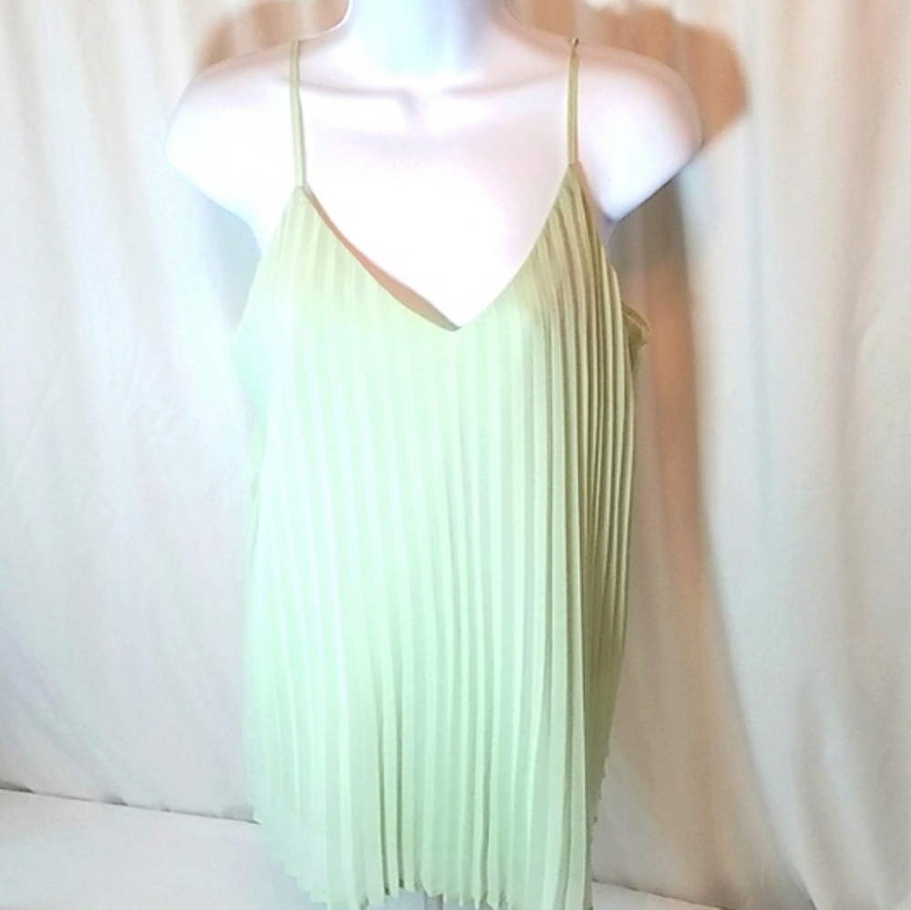 A New Day Women's Pleated Camisole Mint Green Size Small